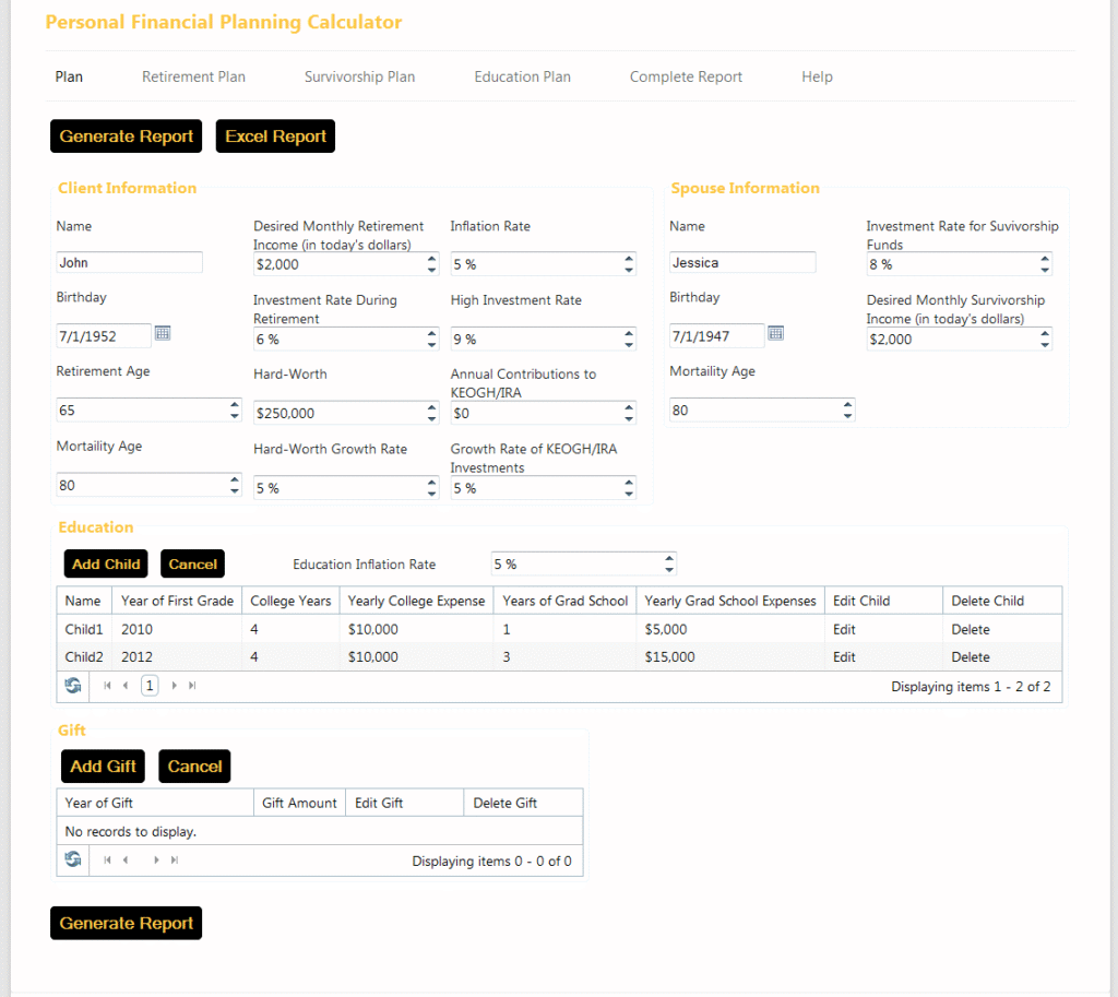 Personal Financial Planning